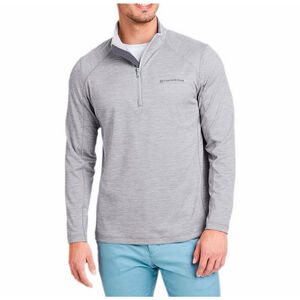 Vineyard Vines Sankaty Quarter Zip Pullover Men’s M Heather Gray Performance